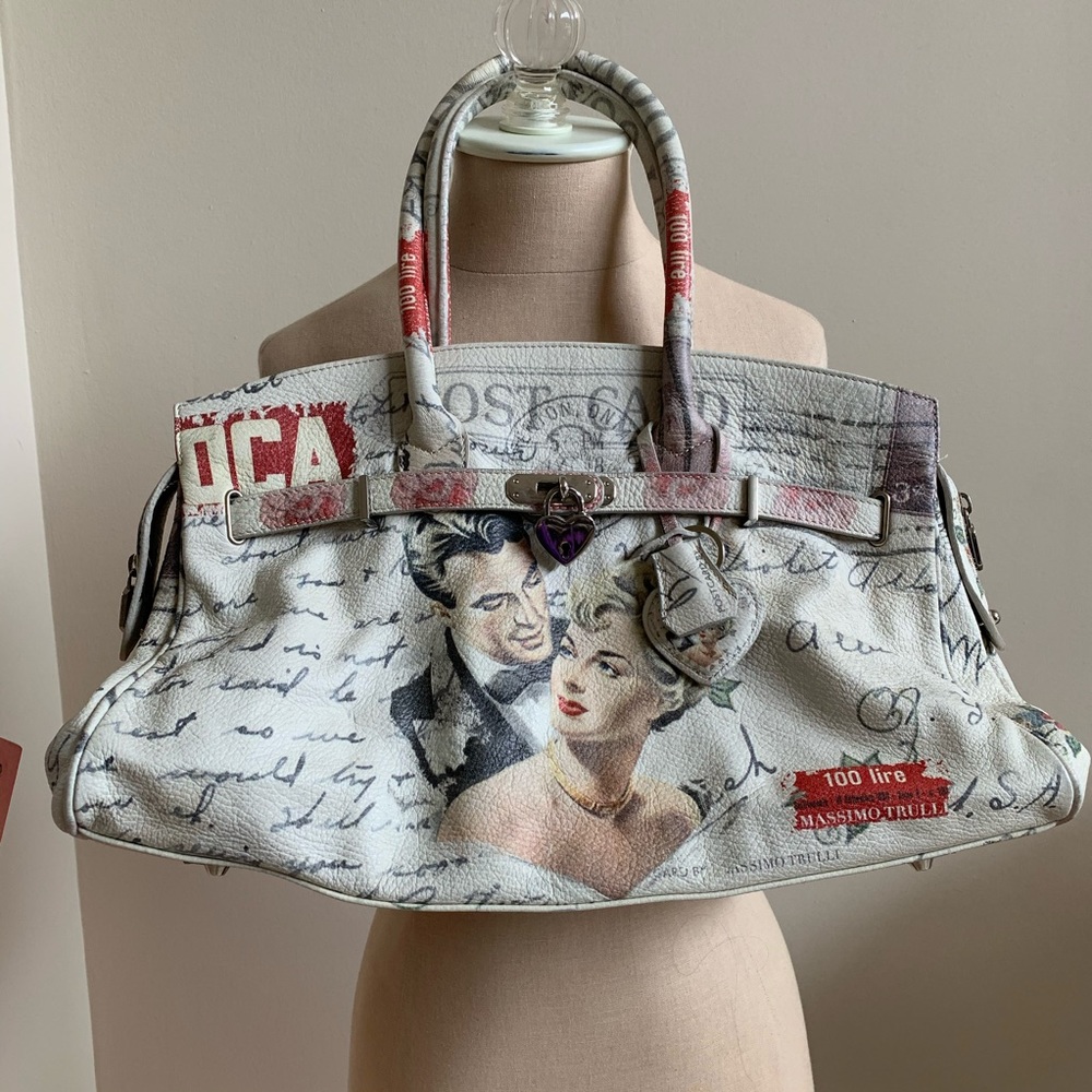 MASSIMO TRULLI Fab Leather handbag purse satchel